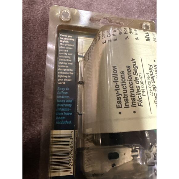 NIB Lutron Skylark Dimmer Switch S600PH -IV Ivory & S603PH AL Almond 600 Watts - Picture 8 of 13